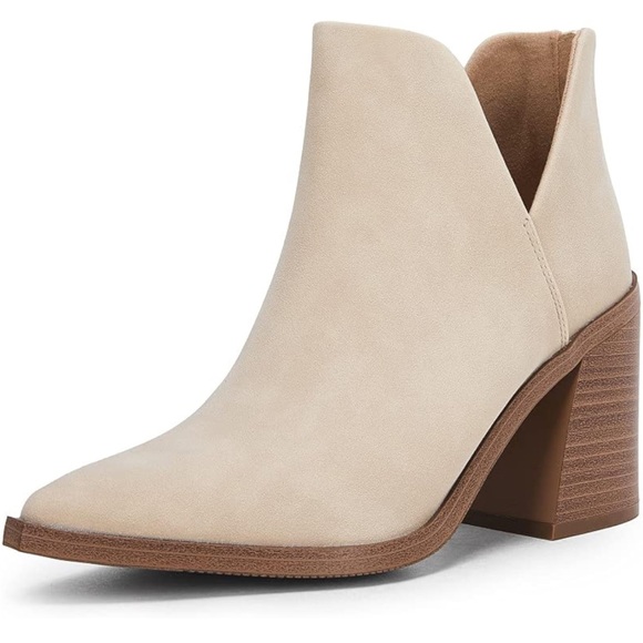 Pointed Toe - Heel Ankle Booties - Picture 1 of 10